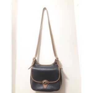 Rare DOONEY & BOURKE Vintage NAVY & TAN Leather